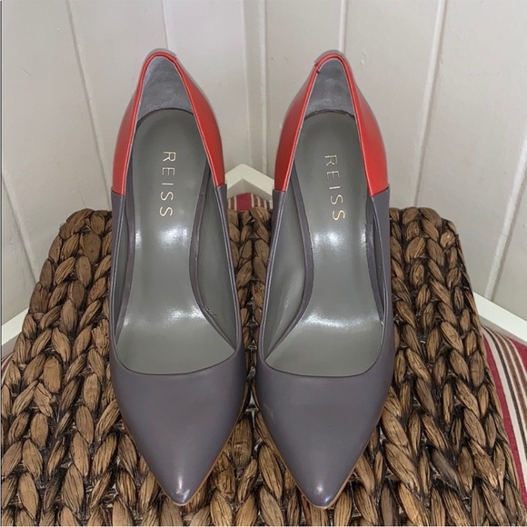 Like New Reiss Color Block High Heels - Picture 3 of 10
